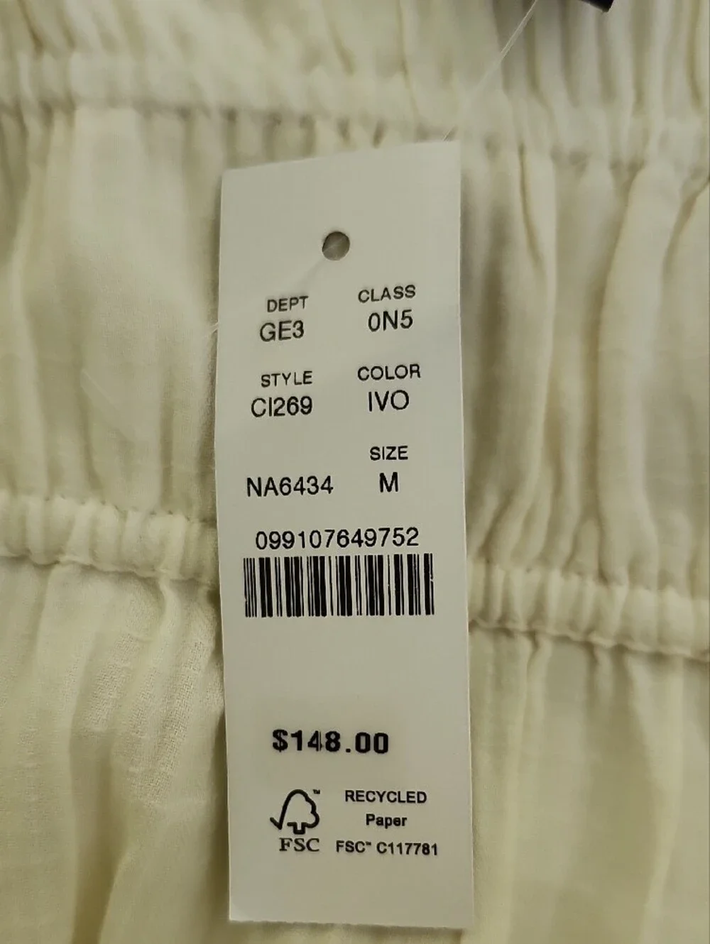 J. Crew Ivory Airy Gauze Tiered Maxi Dress - NWT